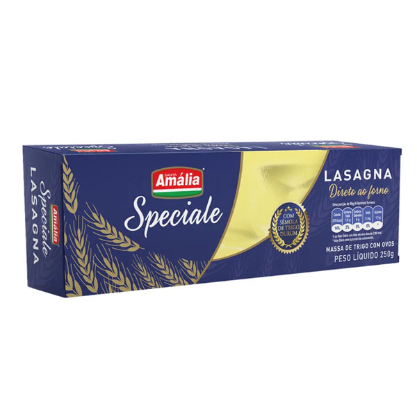 Massa c/ Ovos Santa Amália Lasanha Speciale 250g