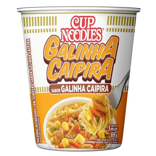 Cup Noodles Nissin Galinha Caipira 69g